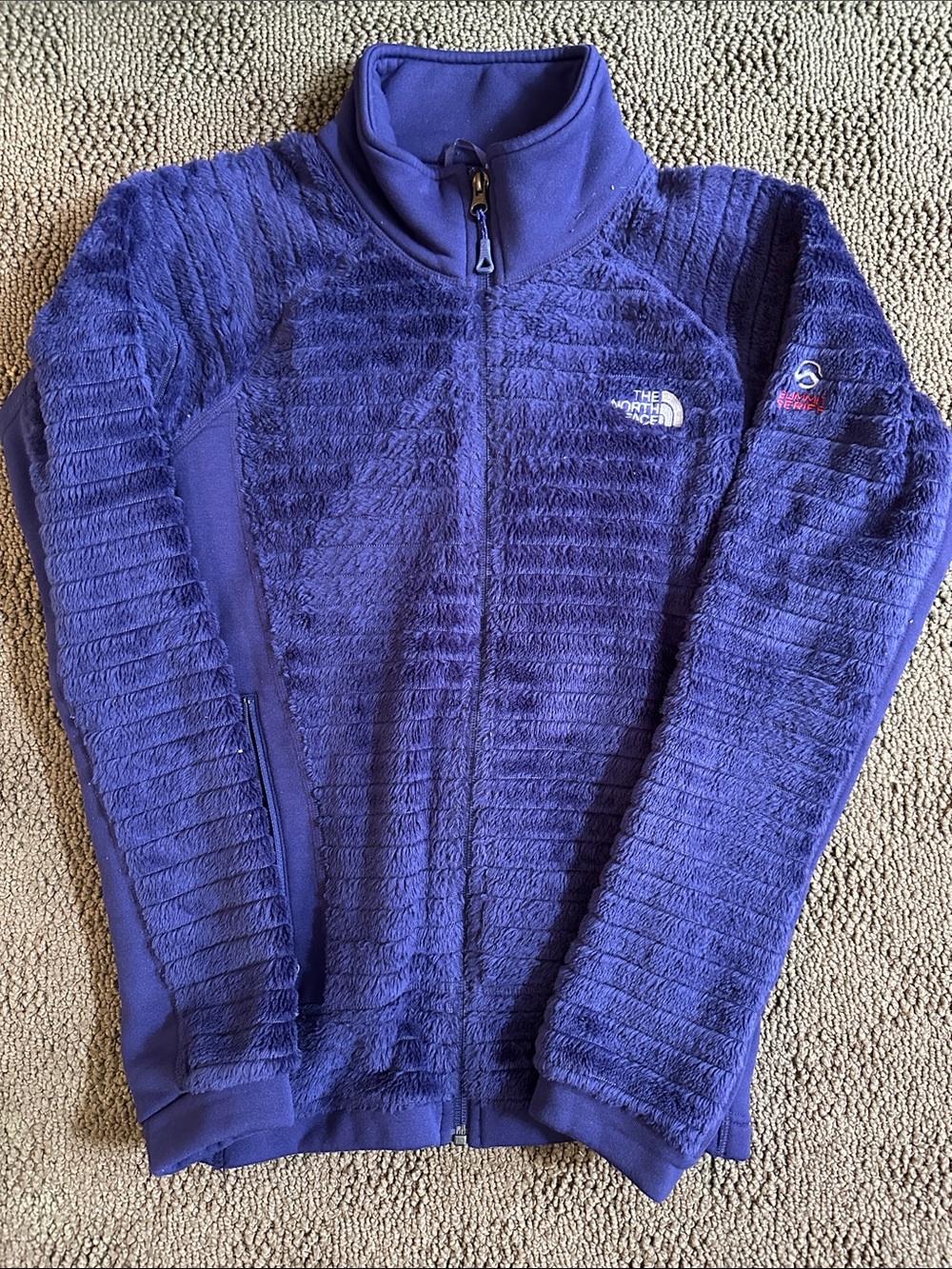 The North Face Deep Purple Plush Fleece Zip-Up Jacket